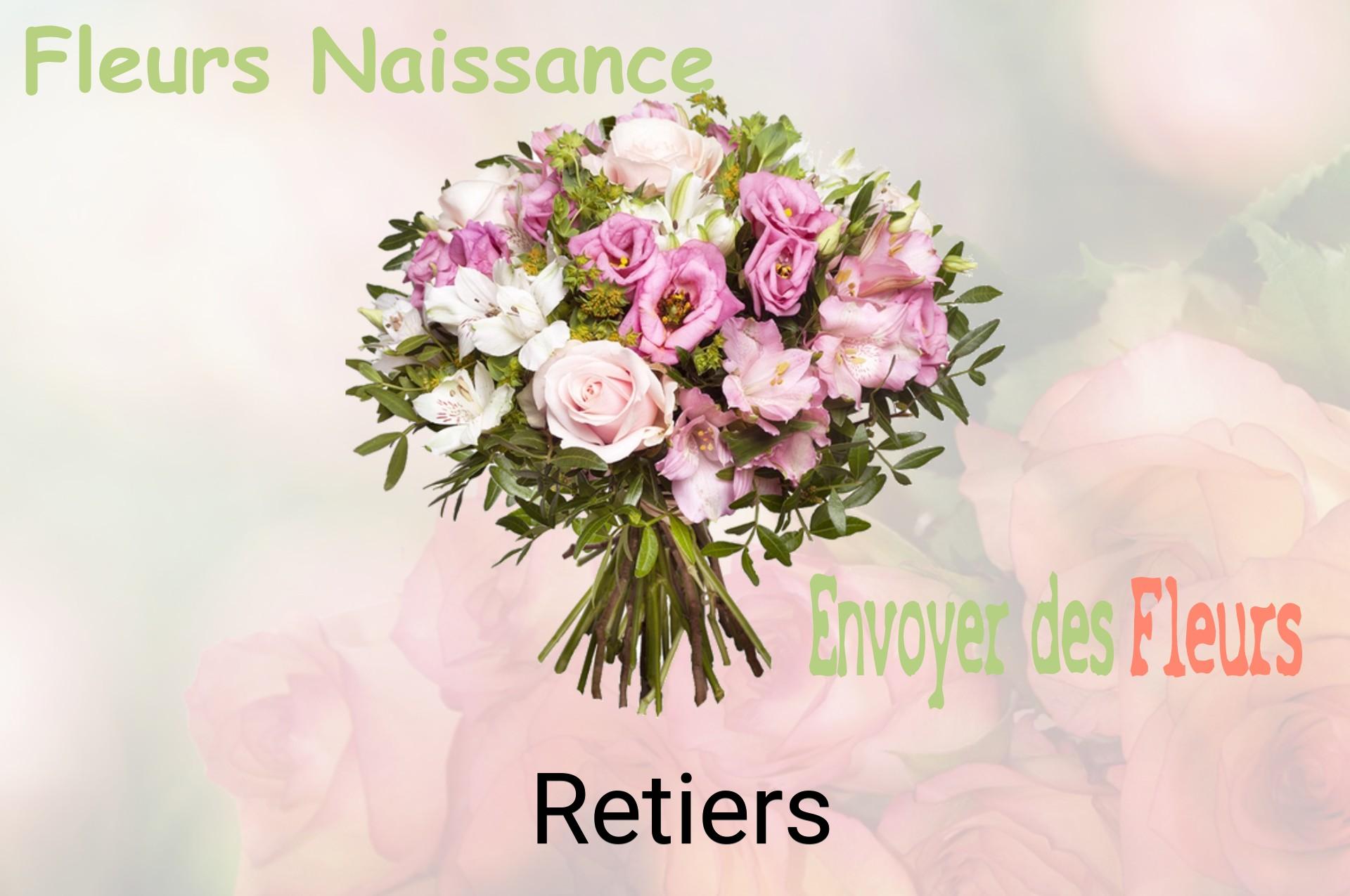 Bouquet de fleurs de naissance livré à Retiers